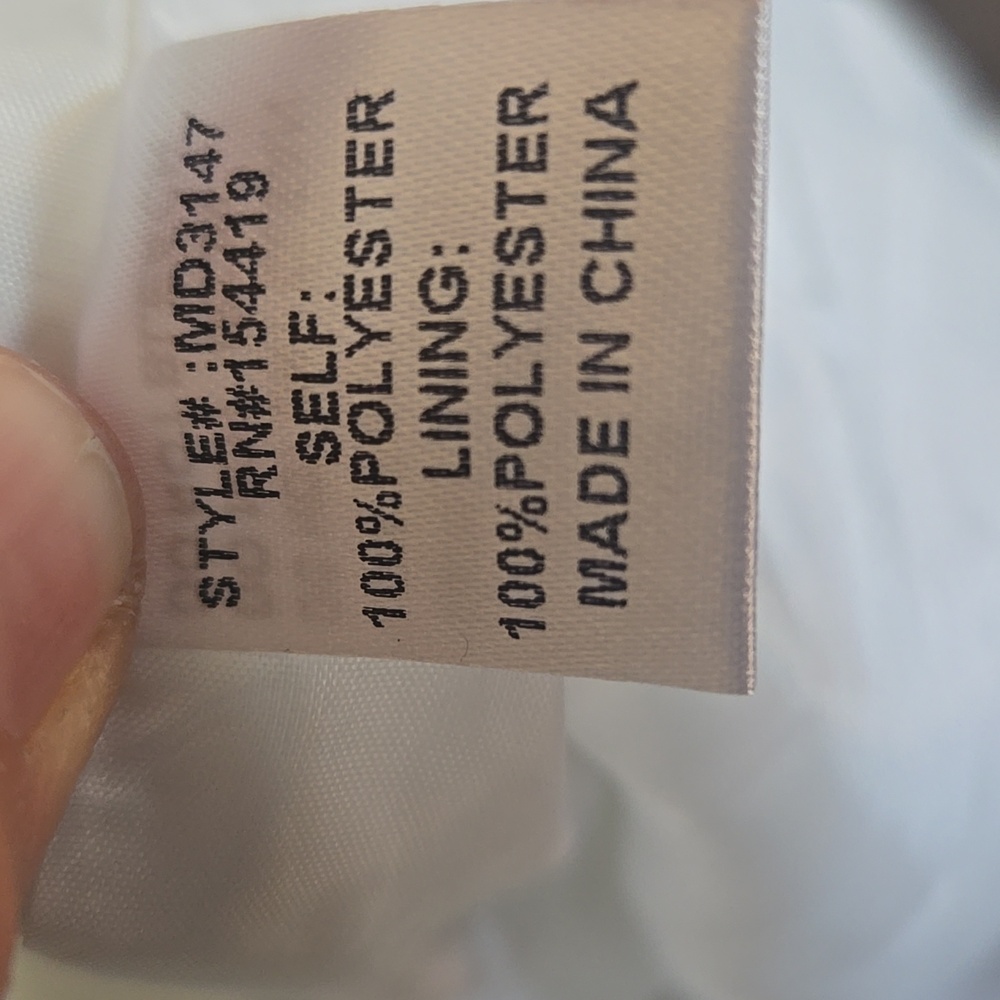 NWT, Reveuse, White Double-Breasted Dress, Sz. L - Picture 6 of 10